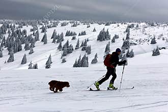 Ski Alpinist & Tetrapod Friend