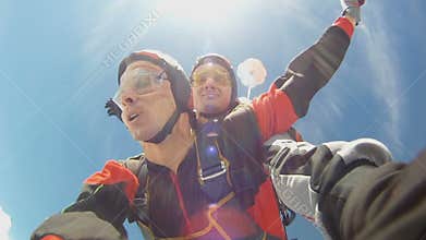 Skydiving video.