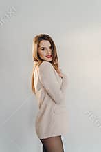 Beautiful girl in fashion style