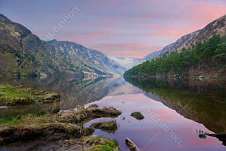 Glendalough lake county Wicklow Ireland