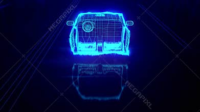 Abstract 3D Car Animation