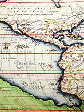 Antique map of America