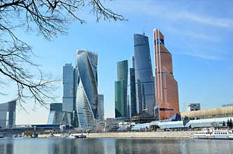 Moscow, Russia, March, 28, 2016. Russian scene: International Business Centre Moscow-City
