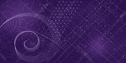 Sacred geometry symbols and elements background