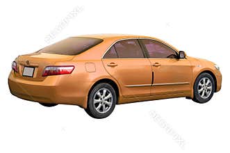 Orange Toyota Camry 2008