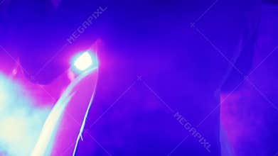 Newlywed couple dancing on their wedding day