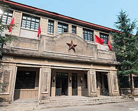 With a five-pointed star of the old hall.