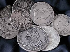 Old silver coins