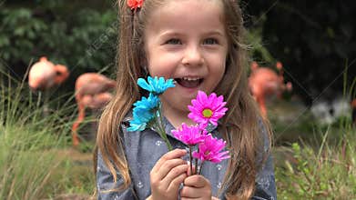 Happy Toddler at Zoo
