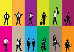 Business people silhouettes