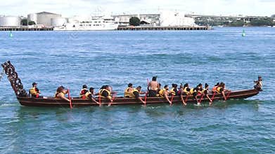 Maori waka heritage sailing