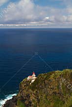 The Lighthouse Ponta do Arnel near Nordeste town in Sao Miguel