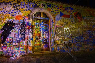 David Bowie on the Lennon Wall
