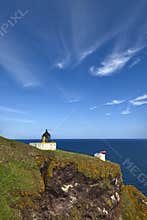 Lighthouse at St Abbs Head, Berwickshire, Scotland