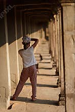 Girl in Angkor Wat, Cambodia