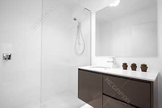 Clean Modern Bathroom