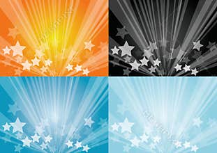 Star burst backgrounds