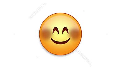 Blushing Emoji Animated Loops with Luma Matte