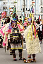 The Festival of the Masquerade Games Surva in Varna, Bulgaria.