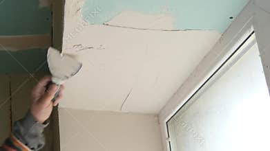 Builder Is Working On New House Construction