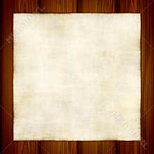 Vector Old Paper On Wood