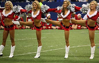 Cowboys Cheerleaders Christmas Halftime Line