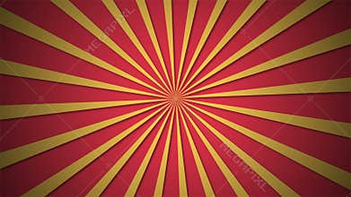 A simple rotating sun ray animation. Ultra HD video fotage with alpha