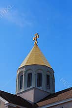 Armenian church cross sky