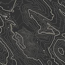 Topographic map background concept with space for your copy. Topography lines art contour , mountain hiking trail