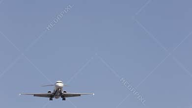 Smaller Commercial Jet on Final Approach