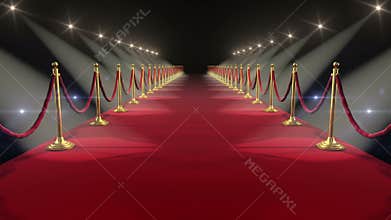 Red Carpet. Looped animation. HD 1080