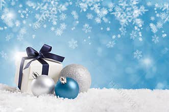 Blue christmas background