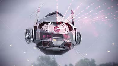 Flying scanning robot