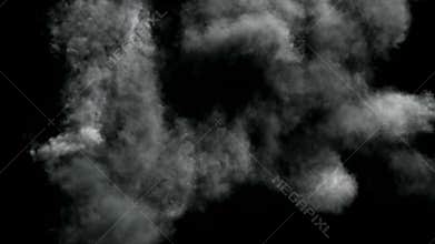 Powerful explosion with alpha