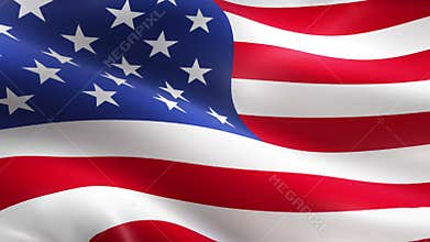 American USA waving flag
