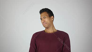 Expressing Hate, Rejecting Concept, Disliking, Gesture by young Man