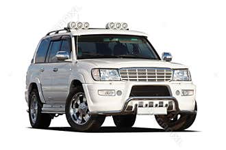 3/4 view of SUV