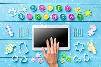 Colorful Happy Birthday background