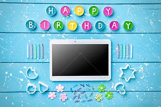 Colorful Happy Birthday background