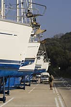 Dry Docked Boats