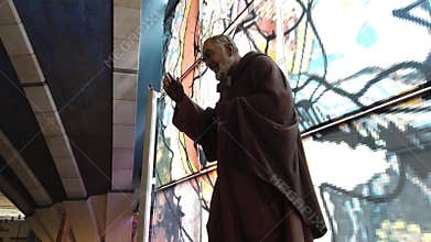 Cult of catholic saints - believe in Saint Padre Pio miracle Priest from Italy in San Giovanni Rotondo - Guardano Puglia