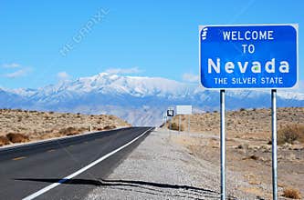 Welcome to Nevada sign