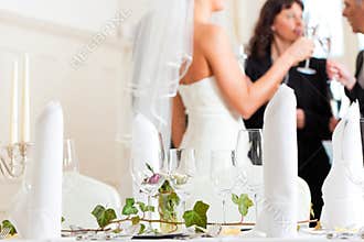 Wedding table at a wedding feast