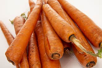 Fresh whole carrots