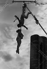 Circus Daredevils Perform in Silhouette at 1978 ChicagoFest