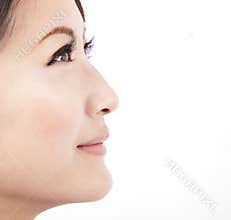 Close up face of a beauty asian woman