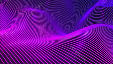 Abstract neon lines wavy liquid shape background
