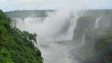 Iguazu falls seen from the Brasilian side