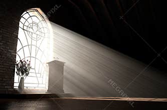 Church Interior Light & Pulpit