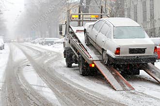 Towing car
